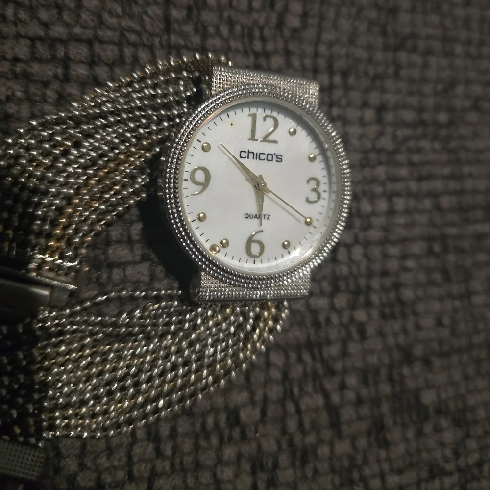 Chico's | Silver and Gold Watch